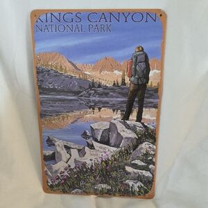 Kings Canyon National Park Scenic Metal Sign